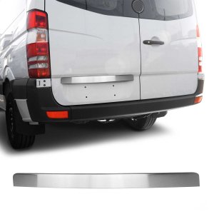Mercedes Sprinter W906 Tailgate Handle Cover - Omac - S.Steel - Brushed Silver - '06-'18